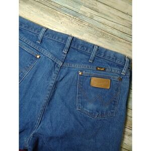 Wrangler Men's Straight Jeans Cotton, Blue, Size 36x30, Cowboy Cut